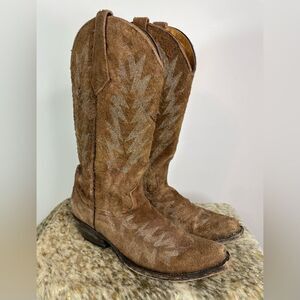 Johnny‎ Ringo Brown Suede Boots Women Size 7.5